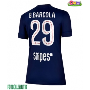 Paris Saint-Germain Bradley Barcola #29 Hemmatröja Kvinnor 2025-26 Kortärmad